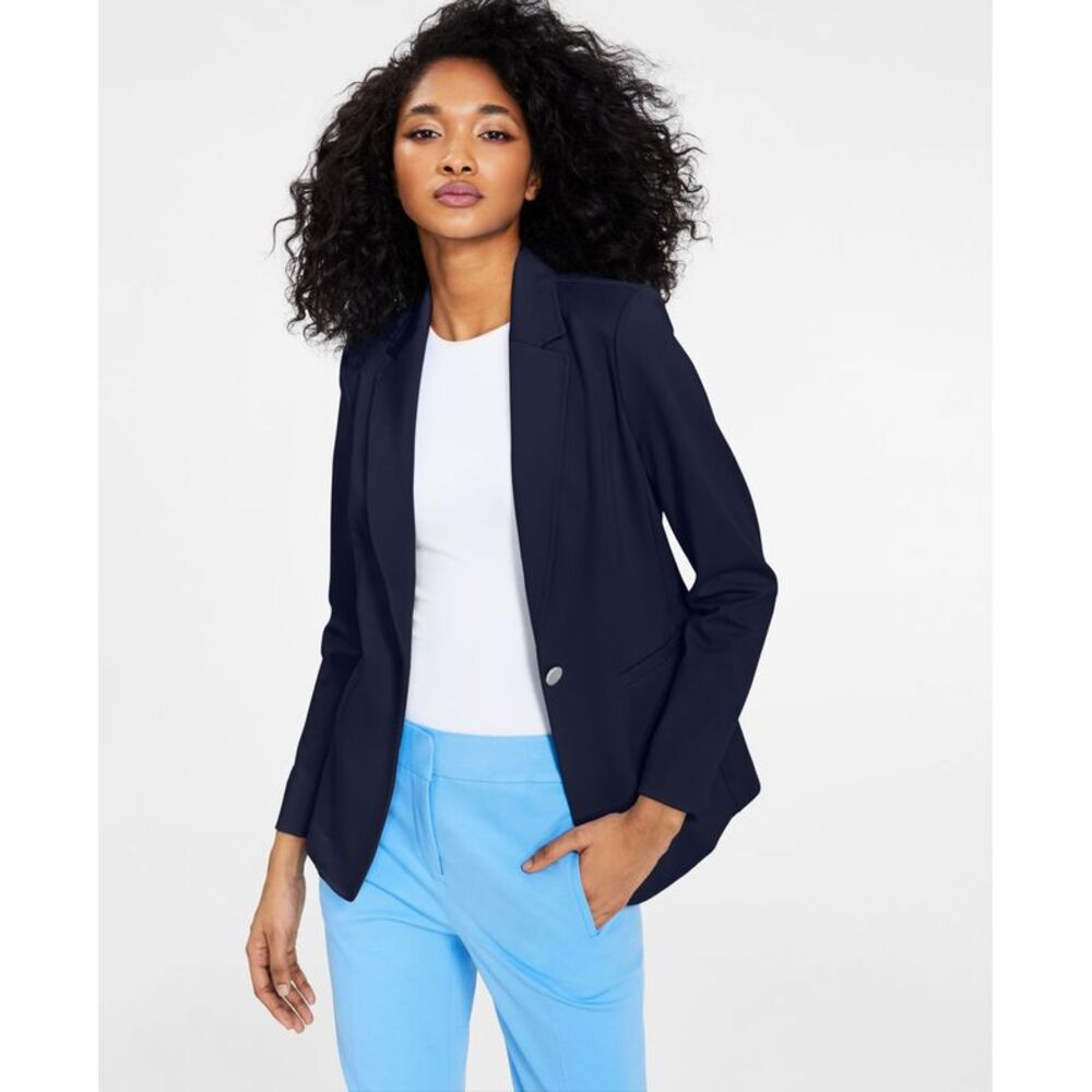 Bar III One Button Blazer